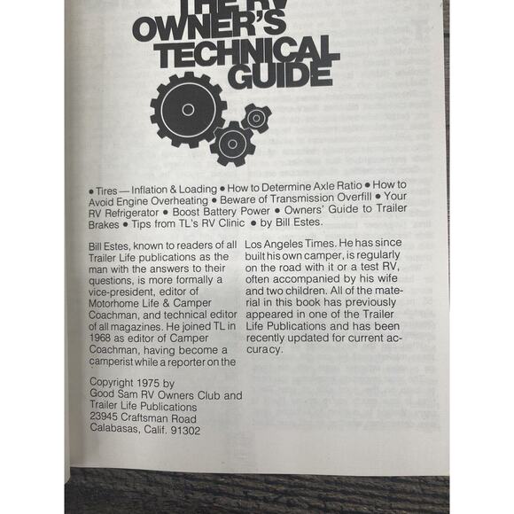1975 Vintage The RV Owners Technical Guide RV Bloopers How To Guide LOT of 2 - Picture 6 of 9